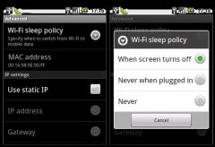 Android: как выключить режим сна WiFi. Скриншот 1