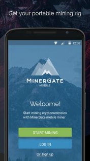 MinerGate Mobile Miner 2.5.0. Скриншот 1