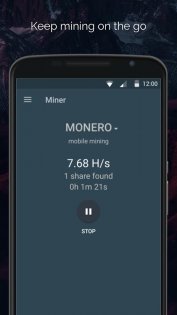 MinerGate Mobile Miner 2.5.0. Скриншот 2