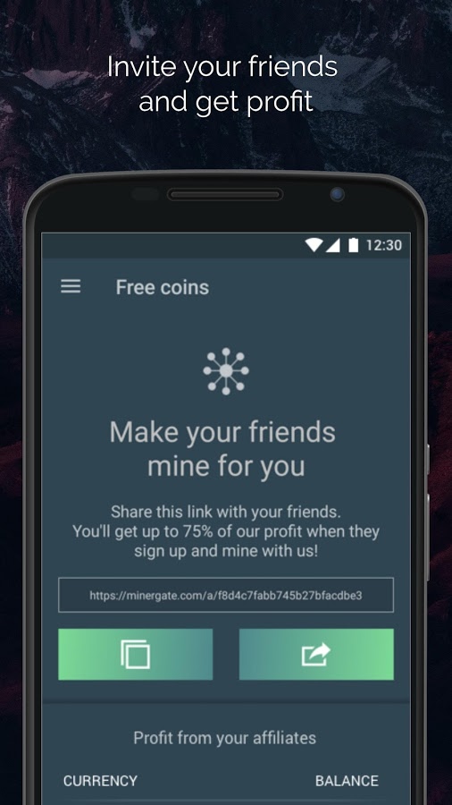 Minergate Mobile Miner App