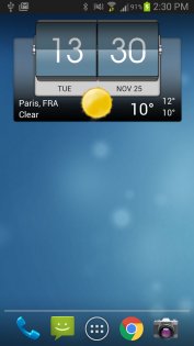 3D flip clock & weather 7.08.1. Скриншот 1