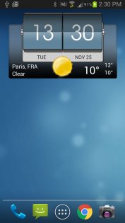 3D flip clock & weather 7.60.1. Скриншот 1