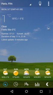 3D flip clock & weather 7.60.1. Скриншот 2