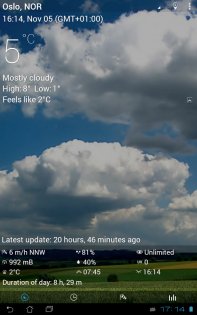 3D flip clock & weather 7.00.3. Скриншот 15