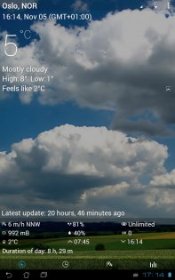 3D flip clock & weather 7.60.1. Скриншот 15