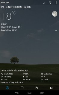 3D flip clock & weather 7.00.3. Скриншот 18