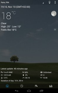 3D flip clock & weather 7.60.1. Скриншот 18
