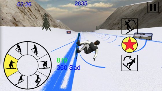 Snowboard Freestyle Mountain 1.11. Скриншот 3