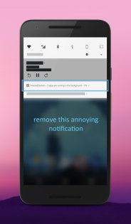 Hide running in the background Notification 1.9.2. Скриншот 1