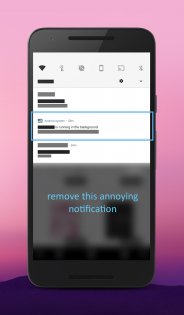 Hide running in the background Notification 1.9.2. Скриншот 2