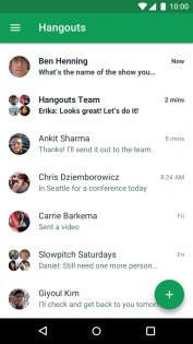 Hangouts 41.0. Скриншот 1