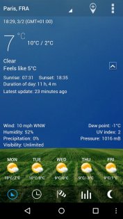 Digital clock & weather 7.40.0. Скриншот 2