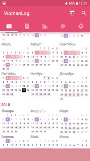 WomanLog – менструальный календарь 7.0.15. Скриншот 2