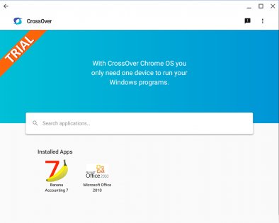 CrossOver on Chrome OS Beta 18.1.0. Скриншот 1