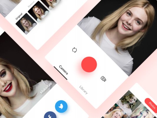 Приложение MakeApp убирает макияж с лиц девушек на фотографиях