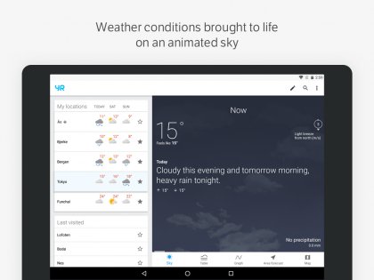 Yr – красивый прогноз погоды 5.32.18. Скриншот 9