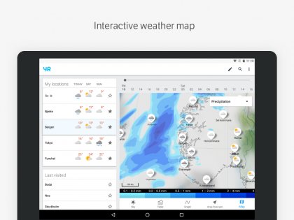 Yr – красивый прогноз погоды 5.32.18. Скриншот 10