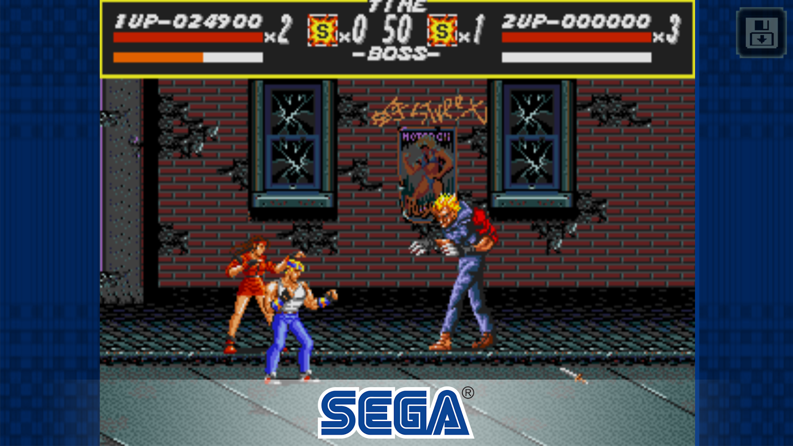 Как играть в streets of rage 1 вдвоем