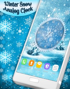 Winter Snow Clock Wallpaper 6.10.7. Скриншот 5