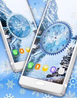 Winter Snow Clock Wallpaper 6.10.7. Скриншот 6