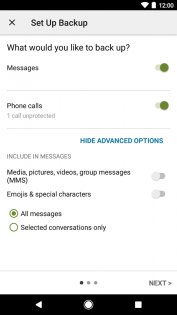 SMS Backup & Restore 10.22.001. Скриншот 3