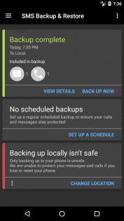 SMS Backup & Restore 10.21.002. Скриншот 6