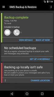 SMS Backup & Restore 10.22.001. Скриншот 6