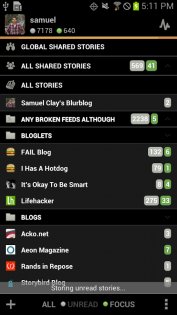 NewsBlur 13.5.1. Скриншот 2