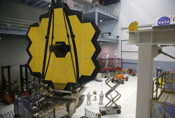 Видео: телескоп Джеймса Уэбба поместили в криогенную камеру