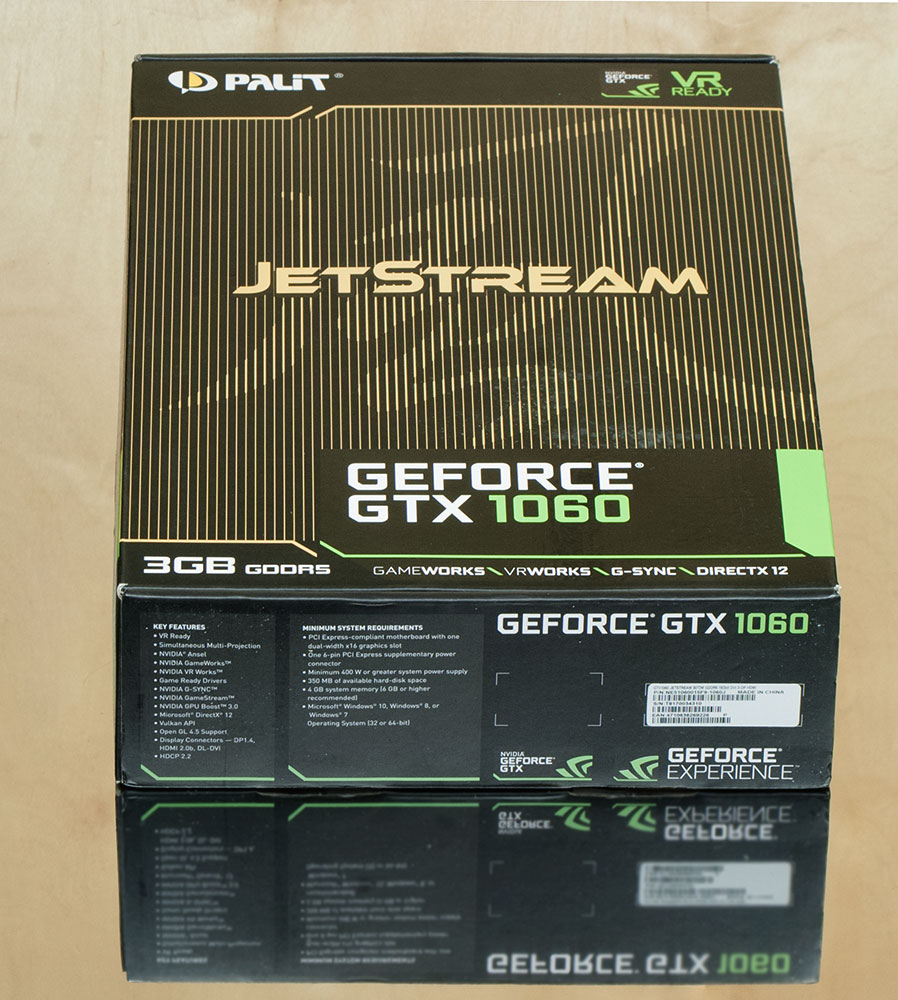 Обзор Palit GeForce GTX 1060 JetStream 3GB: видеокарта для народа