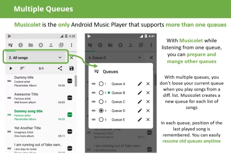 Musicolet Music Player 6.12.1. Скриншот 2