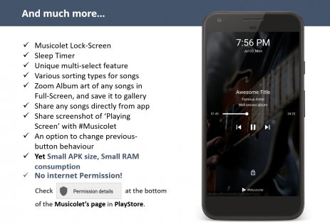 Musicolet Music Player 6.11.3. Скриншот 8