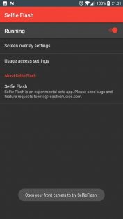 Selfie Flash 2.0. Скриншот 3