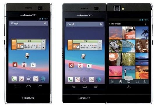 Анонс смартфона Medias W N-05E с двумя дисплеями