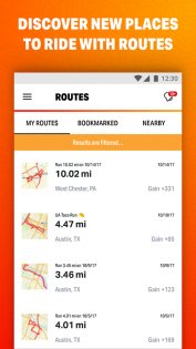 MapMyRide – велоезда с GPS 25.4.0. Скриншот 4