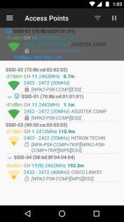 WiFi Analyzer 3.1.3. Скриншот 11