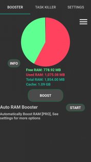 RAM Booster eXtreme 5.8.3. Скриншот 1