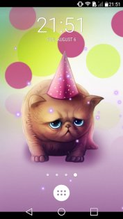 Birthday Kitty LWP 1.4.8. Скриншот 3