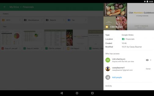 Google Диск 2.25.170.0. Скриншот 12