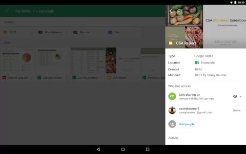 Google Диск 2.25.260.0. Скриншот 12