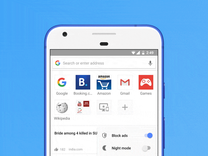 Opera tabs. New Opera for Android. Opera 46.