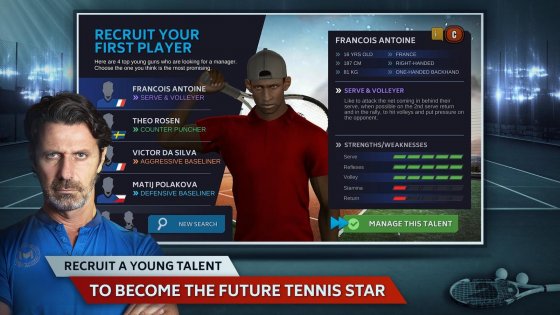 Tennis Manager Mobile 1.48.6027. Скриншот 2