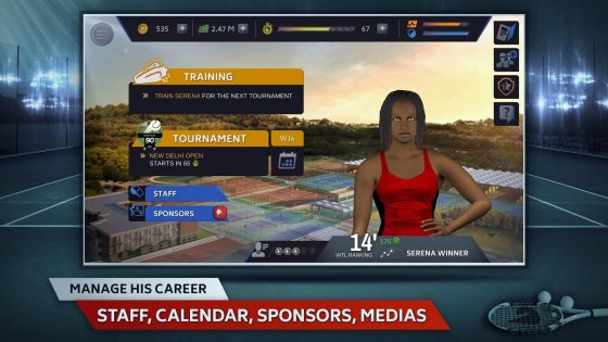 Tennis Manager Mobile 1.48.6027. Скриншот 3