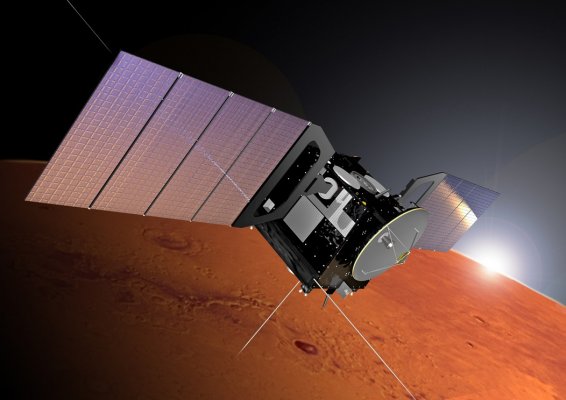 Космический аппарат Mars Express показал потрясающие снимки Марса