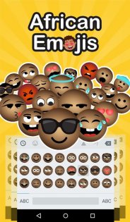 African Emoji Keyboard 2018 1.3.5. Скриншот 1