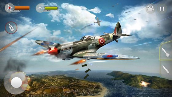 WW2 Naval Gunner Battle Air Strike: Free War Games 2.3. Скриншот 1