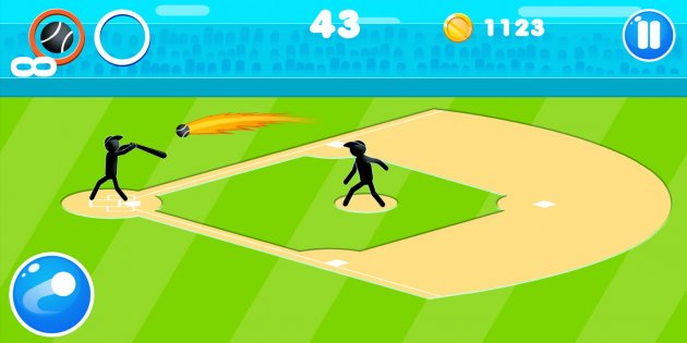 Stickman Baseball 1.18. Скриншот 2