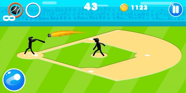 Stickman Baseball 1.19. Скриншот 2