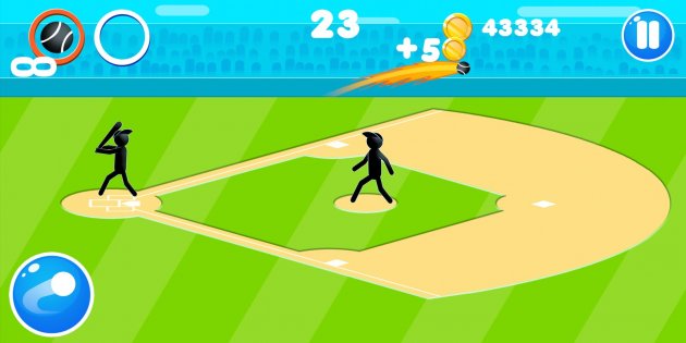 Stickman Baseball 1.18. Скриншот 3
