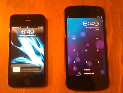 Сравнение устройств #1. iPhone 4S и Samsung Galaxy Nexus